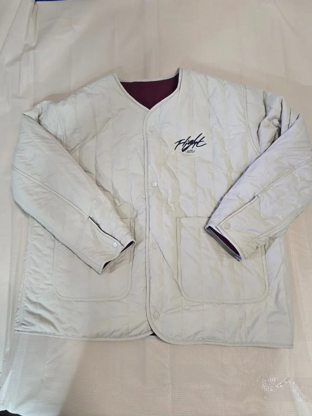 Nike Air Jordan Flight Heritage Liner Reversible Jacket DX4349-680 Men’s size XL
